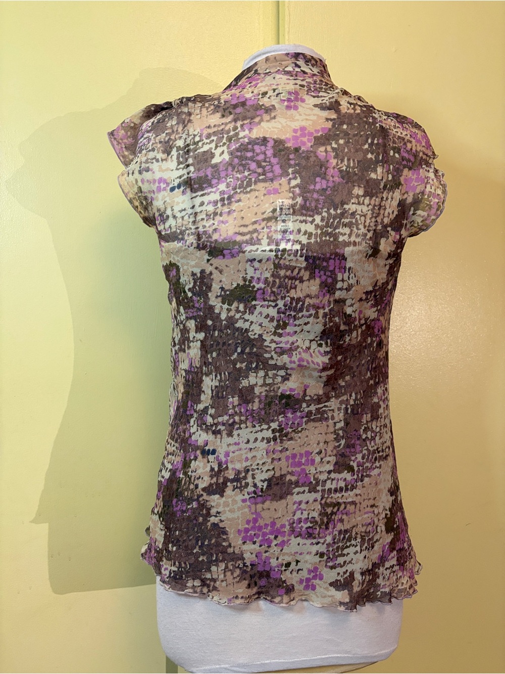 Diane Von Furstenberg Silk Tank and Liner - Picture 2 of 10